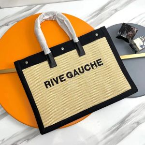 weven grote strand boodschappentassen portemonnee en handtas reliëf rive gauche tas koppeling luxe ontwerper zonsondergang crossbody yslityes zadel schoudertas lederen tassen tote