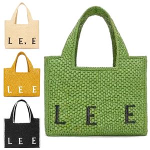 heren geweven Grote capaciteit zomer shopper Koppelingstassen luxe Designer buitenshuis Schoudermand Strandtassen Dames Straw Raffia Lettertype mode Cross Body Tote handtas