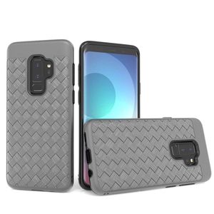 Weave Pattern Phone Case voor LG Q7 Plus Metropcs Alcatel 7 Motorola Moto E5 Plus TPU PC Anti Fall Oppbag