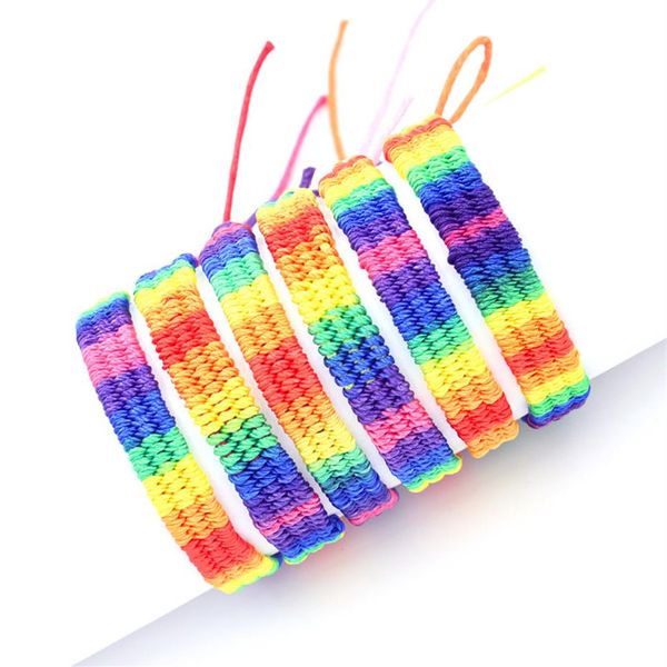 Pulseras de la Amistad con cuerda tejida, pulsera hecha a mano con dijes, bisuteria pulseira de prata, pulseras mujer2393