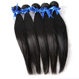 Weave Straight Virgin Hair Braziliaans Haar Weave Bundels 500g 5 Stks 100% Menselijk Haar Weave Natuurlijke Zwarte Kleur 1b