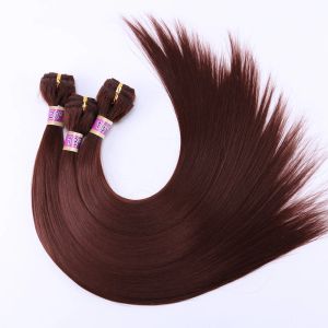 Tisser tisy angie synthétique yaki raies paquets de cheveux 16 18 20 pouces 3 pièces / lot fibre à haute température Couleur pure