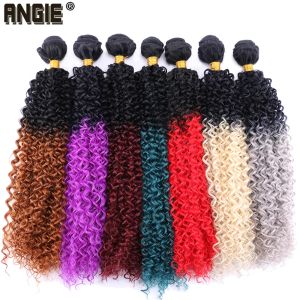 Tisser tisser deux ton ombre noir à 613 paquets de cheveux bouclés coqueurs 200g / lot cheveux synthétiques à haute température pour femmes brésiliennes