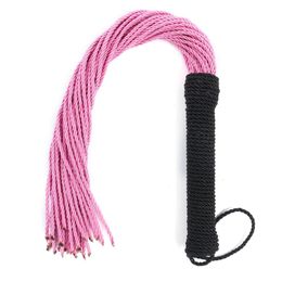 Fessée tissée Flogger Jeux BDSM Fouet d'arrimage SM Produits Fétiche Femmes Accessoires sexuels Fournitures pour adultes Jouets pour couples 240102