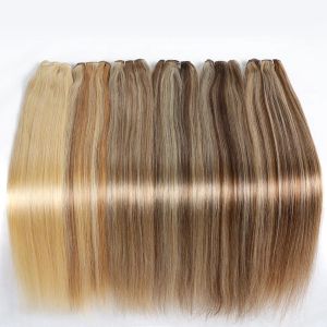 Tissages tissages bhf 100% cheveux humains tissages raies européen remy cheveux naturels tât 100 g de piano cheveux cheveux humains