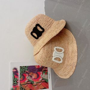 Weven Bucket Hat Designers Women Straw Hats Mens Caps C Sunhats Luxurys Bonnet Beanie Cap Beach Summer Casquette 2023