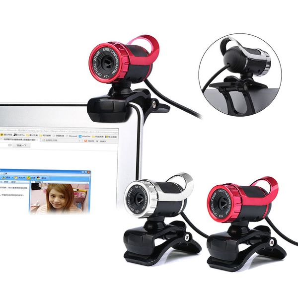 Cámaras web USB de alta definición Webcams Web-Cam 360 grados MIC Clip-on Skype para Youtube Computadora PC Laptop Notebook Camera