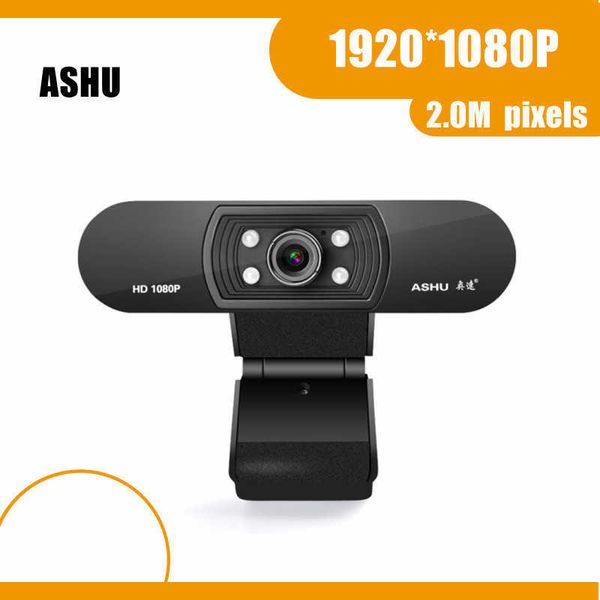 Webcam Caméra Web HD 1080P avec microphone HD intégré 1920 x 1080p USB Plug n Play Web Cam vidéo grand écran HKD230825 HKD230828 HKD230828
