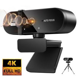 Webcam 4K 1080P Mini caméra 2K Full HD Webcam avec microphone 15-30fps USB Web Cam pour Youtube PC ordinateur portable caméra de prise de vue vidéo 240104