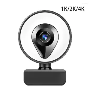 Webcam avec microphone et plug d'éclairage Ring Play Camera Wew Camera Focus USB pour PC Desktop ordinateur portable