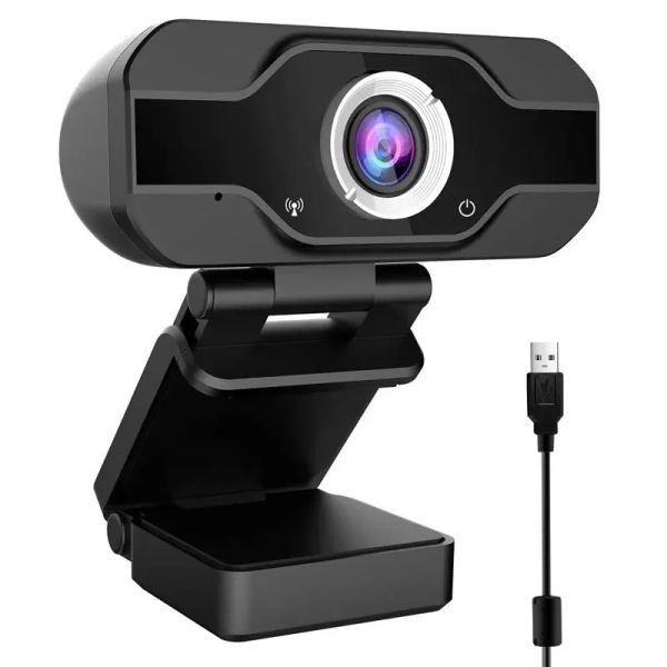 WebCams 1080p Full HD WebCam Network Live Live Class Usb Conductor gratis para PC Computer Couttop Desktop Home Video de YouTube con micrófono