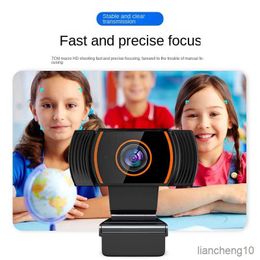 Webcams 1080P Webcam con micrófono Mini cámara de computadora para video Clases en línea Transmisión en vivo R230728