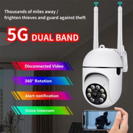 Webcams 2.4G+5G Dual Frequency Dual antenne draadloos netwerkbewaking Camera 1080p WiFi HD Camera Panoramic Infrared Nightvision Cam