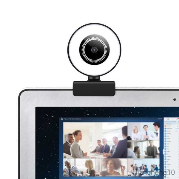 Webcams 2023 Nouveau 1080P Webcam Beauty Cam-Degre Live Vedio Stereo Sensor Web Camera pour Screaming Home Online R230728