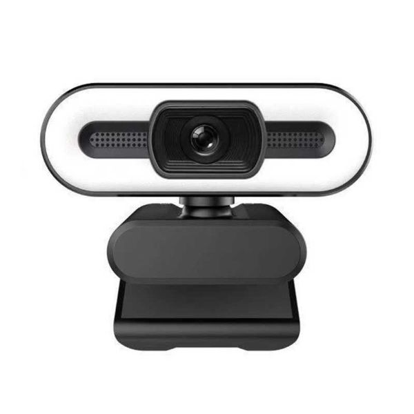 Webcams Caméra Web en streaming 2K 1080P avec microphone et ordinateur à écran large
