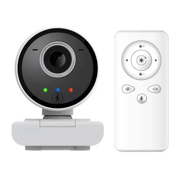 Webcams 2MP 1080p Wireless PTZ Motion Detection USB Camera avec télécommande webcam pour la conférence d'enseignement en ligne