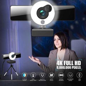 Webcams 4K 2K Webcam Volledige 1080P Mini Camera Met Microfoon Pc Web Voor Laptop Video Schieten camera R230728