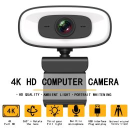 Webcams 4k webcam 1080p pour caméra web cam cam cam usb webcam en ligne avec microphone Autofocus complet HD 1080 p web can can can pour ordinateur