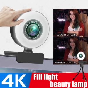 Webcams 4k webcam Conférence PC PC webcam Autofocus USB Caméra Web ordinateur portable Office pour la réunion de bureau Home With Mic 1080p Full HD Camera