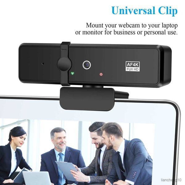 Webcams 4K Webcam PC Caméra Web pour ordinateur portable avec microphone Web pour ordinateur Jeu de streaming en direct Skype R230728