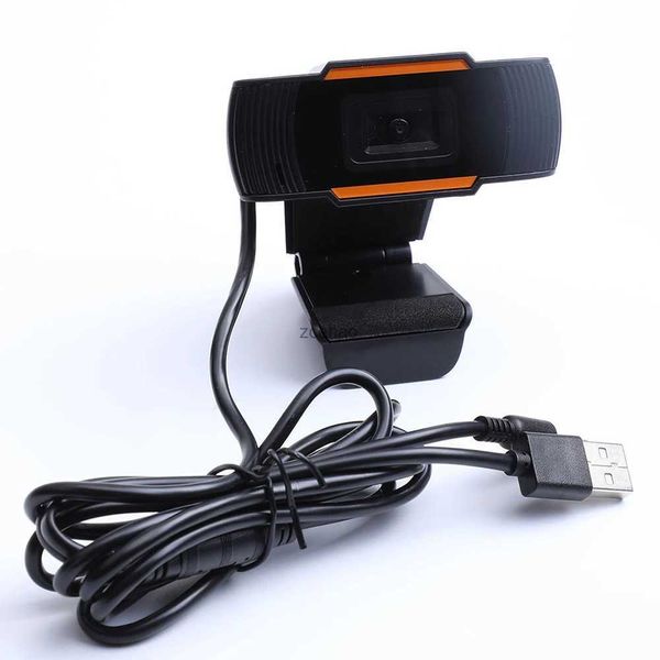Webcams 720P HD Webcam avec micro rotatif audio bidirectionnel pour ordinateur de bureau Mini USB 2.0 enregistrement vidéo WebcamL240105