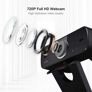 Webcams 720P Webcam Double Microphone Ordinateur Caméra Web Pour Cours En Ligne Vidéoconférence Streaming R230728