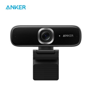 Webcams Anker PowerConf C300 Smart Full HD webcam, cadrage automatique, caméra webcam 1080p avec microphones noisette A3361