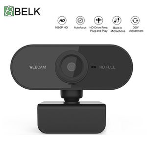 Webcams BELK Webcam Full HD 1080P Web Camera With Microphone For Live Broadcast Video Calling Conference Computer PC Rotatable Cameras 230428