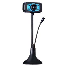 Webcams Caméra d'ordinateur avec microphone Webcam rotative avec réglage du zoom adaptée au cadeau d'anniversaire