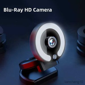 Webcams Computer Webcam 1080P 2K 4K Live The Light Camera met Ruisonderdrukking Microfoon Beugel voor Laptop R230728