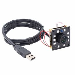 Webcams fisheye 1080p ir infrarood USB webcam board CMOS ov2710 nachtzicht 2megapixel USB cameramodule met 1,56 mm fisheye lens
