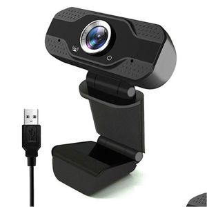 Webcams Fl Hd 1080P Webcam Pc-webcamera met microfoon X5 USB voor bellen Live-uitzending Videoconferentie Drop Delivery Computers Ne Dhlhd