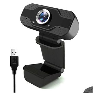 Webcams Fl Hd 1080P Webcam Pc-webcamera met microfoon X5 USB voor bellen Live-uitzending Videoconferentie Drop Delivery Computers Dhkcu