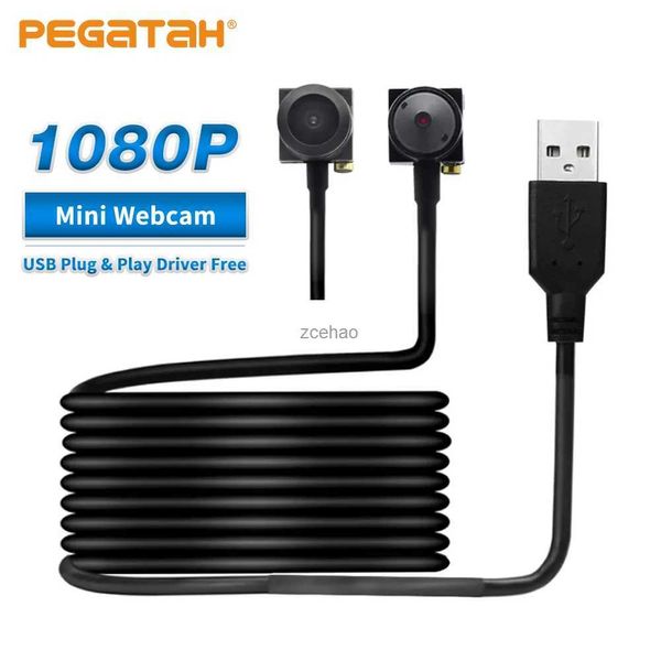 Webcams Full HD 1080P Webcam mini caméra ordinateur caméra USB avec objectif 3.7mm cctv caméscope extérieur caméra vidéo de sécurité L240105