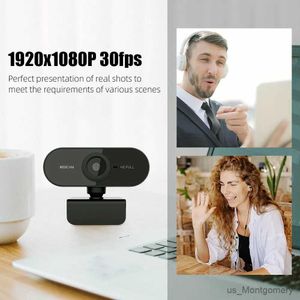 Webcams Full HD 1080p webcam USB avec micro MII ordinateur cameraflexible rotatif pour ordinateur portable Caméra webcam de bureau