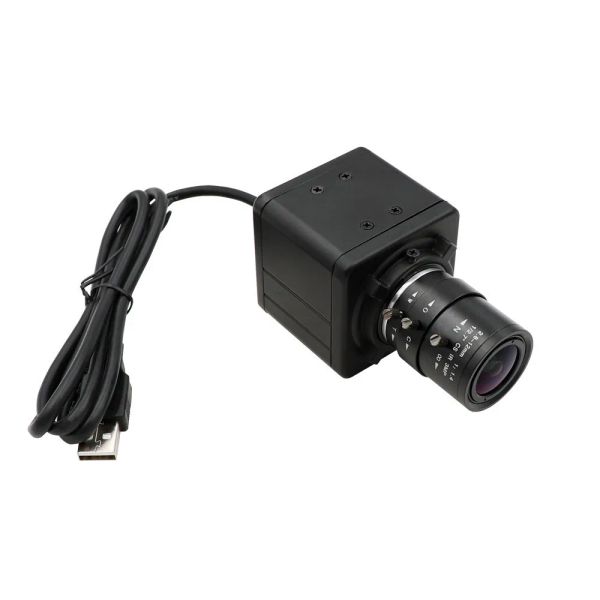Webcams Global Shutter High Speed 120fps Color CS Mount Mount Varifocal 2,812 mm Plug Play Play Usb sans conducteur avec mini case