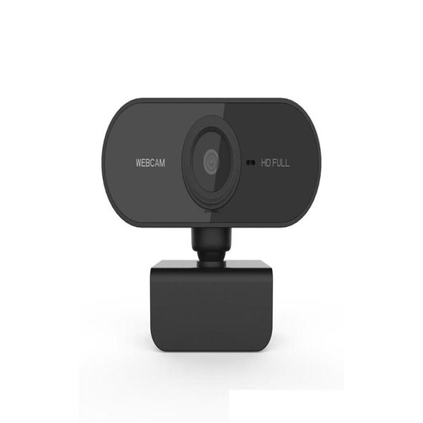 Webcams HD 1080p webcam mini ordinateur pc webcamera avec microphone rotatif caméras pour la diffusion vidéo de diffusion en direct