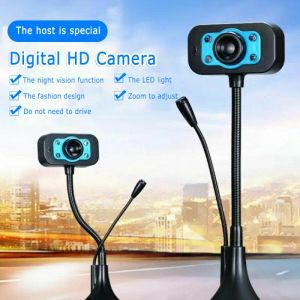 Webcams HD USB2.0 Caméra informatique Driver Free Allglass Lens Breetin Microphone pour PC ordinateur portable Desktop Video en ligne Classe en ligne