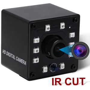 Webcams infrarouge usb webcam 1080p complet hd mjpeg 30fps vision nocturne ir coupe mini caméra usb avec LED pour Android, Linux, Windows, PC