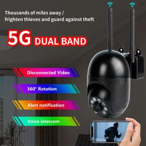 Webcams IP -camera 3MP HD Motion Tracking Closecircuit Teion WiFi 2.4G5G Dualband Wireless Family Safety Protection Snapshot