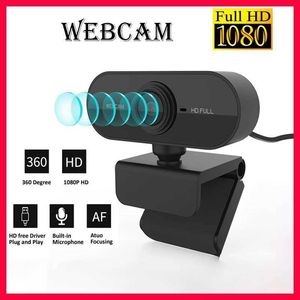 Webcams Mini Web Camera PC 1080P Full HD met microfoon USB -plugondersteuning Laptop Desktop Geschikt voor Video Calls Conference Live Work