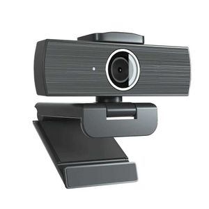 Webcams Network 4K USB 1080p Microfoonnetwerk Geschikt voor pc -laptopstreaming Video Mini met camerabaai