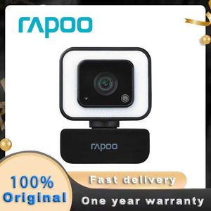 Webcams Originele Rapoo C270L -netwerkcamera FHD 1080P met USB Microfoon Roterende mini -camera gebruikt voor Live Broadcast Video Call en Conference J240518