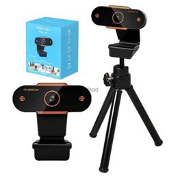 Webcams Caméra PC réglable 1080P HD Mini caméra USB Webcam pour ordinateur portable réglable pour les cours en ligne, les vidéoconférences et les diffusions en directL240105