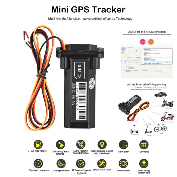 Webcams ST901 MINIATURE GPS Positionnement de positionnement Tracker GSM SMS Locator réel Tracking Car Motorcycle Remote Control Device étanche
