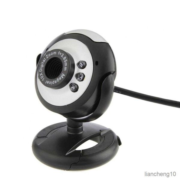 Webcams Cámara web Alta calidad Luz LED Buit-in Micrófono Webcam Portátil Ratatable Web para PC Computadora de escritorio Computadora portátil R230728