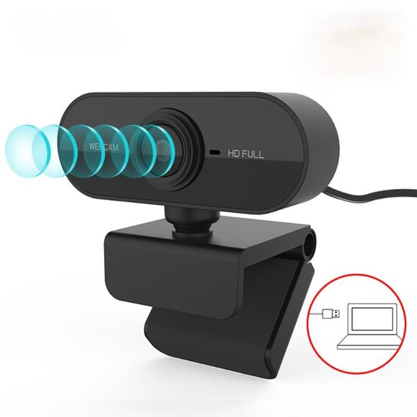 Webcams Webcam 1080p complet caméra HD Web avec micro prise USB pour ordinateur portable Mac bureau Youtube Skype Mini