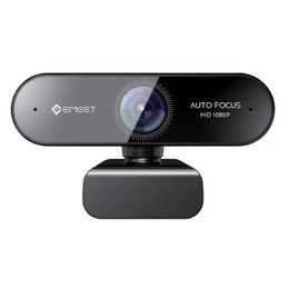 Webcams Webcam 1080P EMEET Nova Autofokus-Webkamera mit 2 Mikrofonen PC-Kamera für Computer für Zoom/Skype/Meeting/Online-KurseL240105
