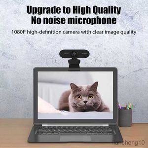 Webcams Webcam 1080P caméra Web complète avec prise Microphone Web pour PC ordinateur portable bureau Skype Mini caméra R230728