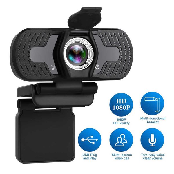 Webcams Webcam 1080P Caméra Web complète avec microphone Web 1080p pour ordinateur portable ordinateur de bureau Camara Web
